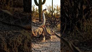Venom vs Speed: The Deadliest Desert Duel 🐍💨 #wildlife #snake