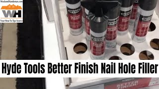 Hyde Tools Better Finish Nail Hole Filler and Drywall Mud Household Sheetrock Repairs