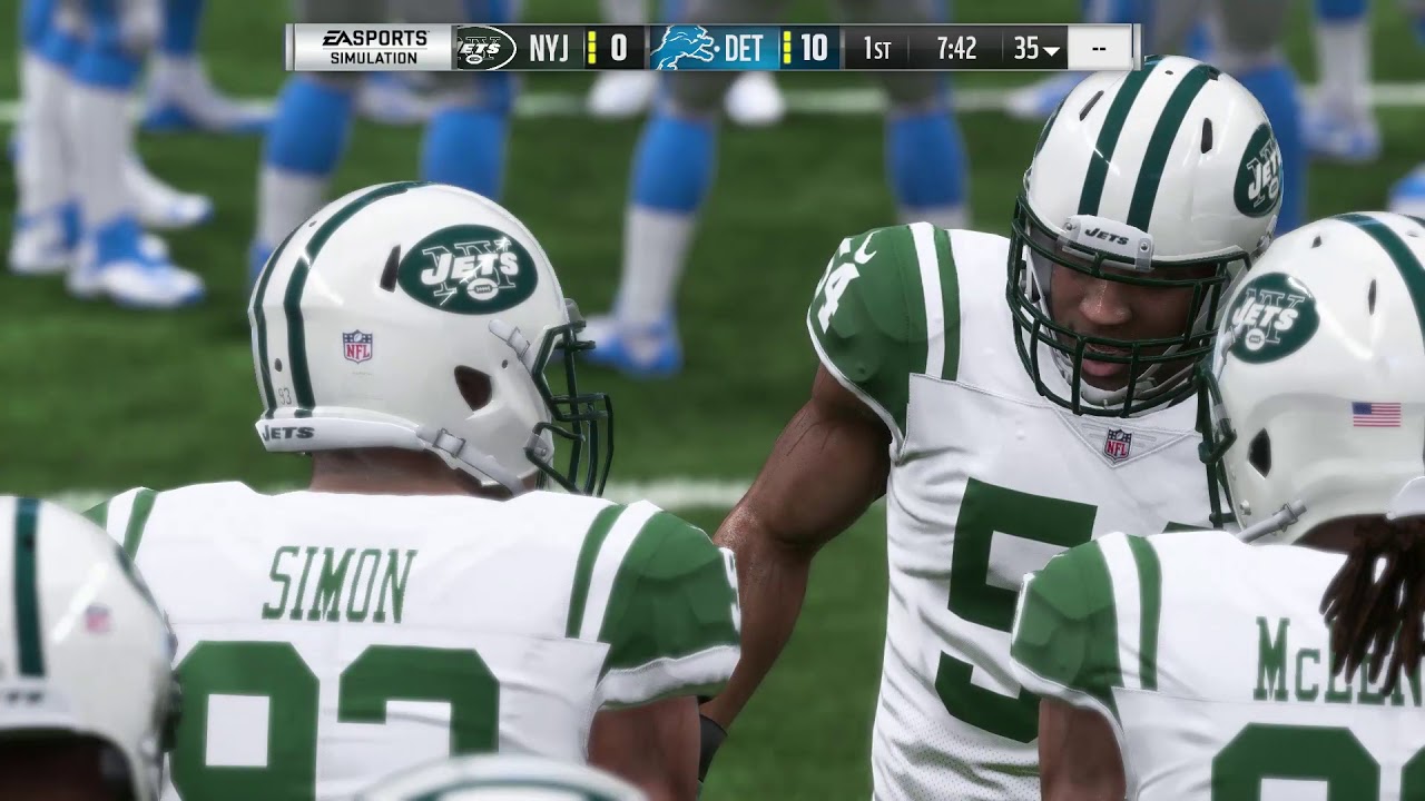 Madden Nfl 19 Week 1 Simulation New York Jets Vs Detroit Lions