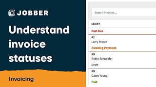 understand invoice statuses | invoicing