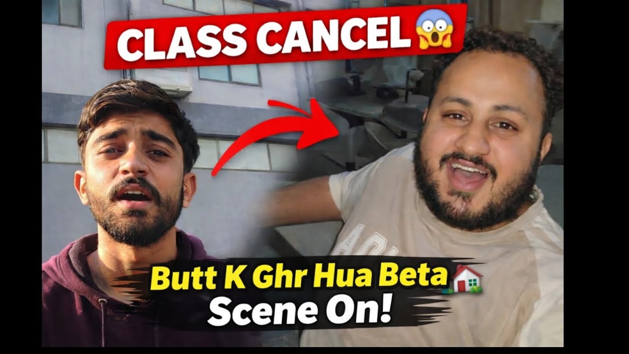 University ki class cancelled 😰|| butt k ghr hua beta #hbvlog #UniversityLife#ClassCancel#DailyVlog#
