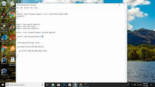Draw the arc in applet window-practical video