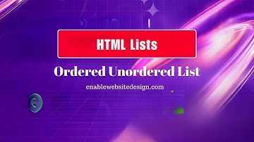 Difference between ordered and unordered list in html language
