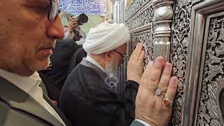 الشيخ عبد المهدي الكربلائي يزور مرقد ابي الفضل العباس عليه السلام بمناسبة عيد الفطر المبارك