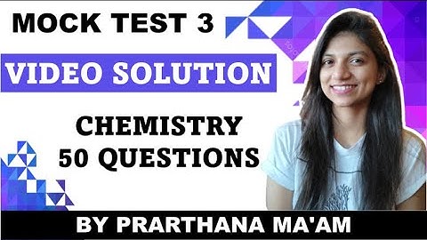 Mock Test -3 solutions | Chemistry  | Impulse Batch | MHTCET 2021