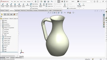 *SolidWorks Jug Modeling – Surface & Sweep Features | Full 3D Design Tutorial*
