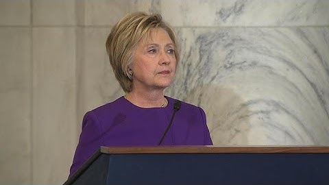 Hillary Clinton warns of the dangers of fake news