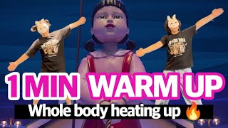 Easy Warm Up Routine | 1 minute | Squid Game Song