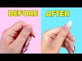 HOW TO MAKE FAKE NAILS WITH 2 INGREDIENTS- LIKE YOUR NATURAL NAILS - EASY METHOD - Without powder