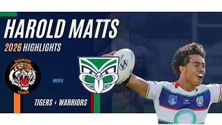 Warriors v Tigers | Harold Matts 2026 | Rd 6 HIGHLIGHTS