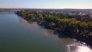 Full Bismarck, ND - 4K Missouri River Fall Drone Shots Update