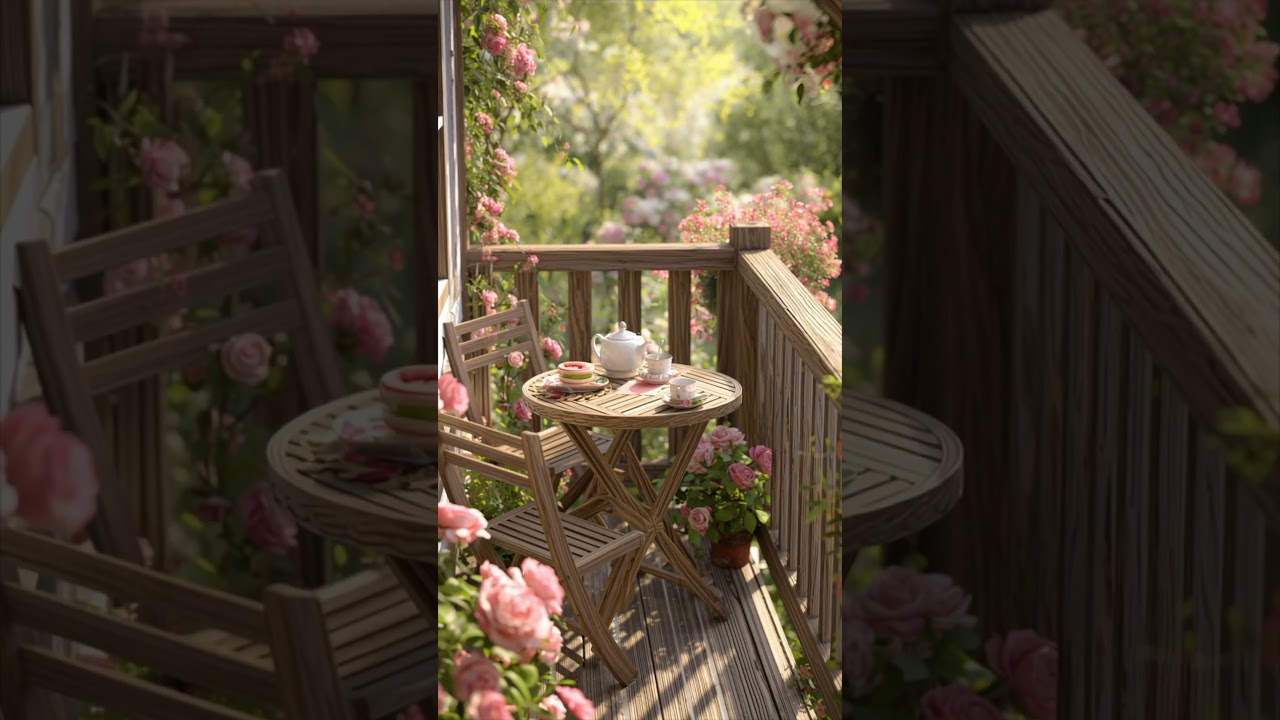 “Morning Sunlight in a Blooming Garden 🌸 | Peaceful Start”Short