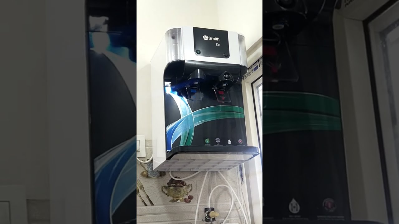 AO Smith Z8 Water Best Purifier with hot u0026 normal water option Demo u0026  Installation Review #shorts - YouTube