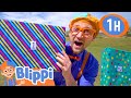 Learn to Count 1 to 10 with 123 Boxes! | 1 HOUR BEST OF BLIPPI | Educational Videos for Kids | Toys