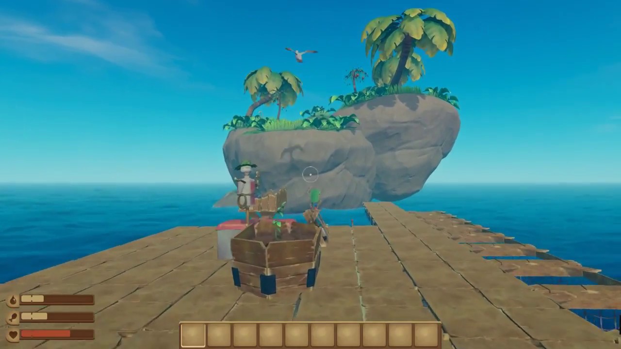 Raft Gameplay Part 4 - Fishing for food - YouTube