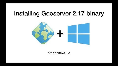 Geoserver installation in windows