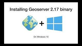 Geoserver installation in windows