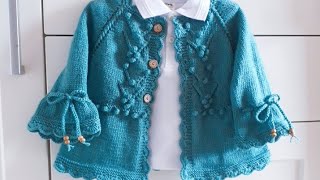 DURU Ajurlu Kız Bebek Hırkası #crochet #handmade #elörgüsü