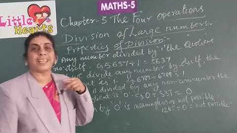 CLASS 5 MATHS CHAPTER 3 THE FOUR OPERATIONS PART 3 ONLINE VIDEO