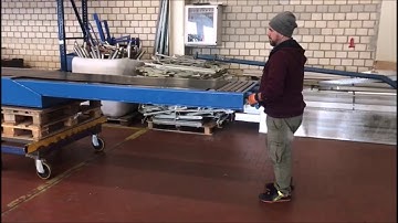 Caljan Teleskopförderer Entladeteleskope Teleskopgurtförderer ausfahrbares Förderband