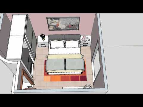 Progetto 3d: camera da letto moderna youtube Progettare stanza 3d