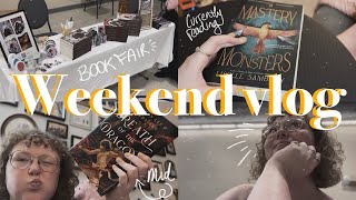 MY FIRST BOOK FAIR AS AN AUTHOR & A BOOK HAUL || a weekend vlog