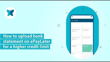 Upload bank statement instantly on ePayLater for credit limit increase