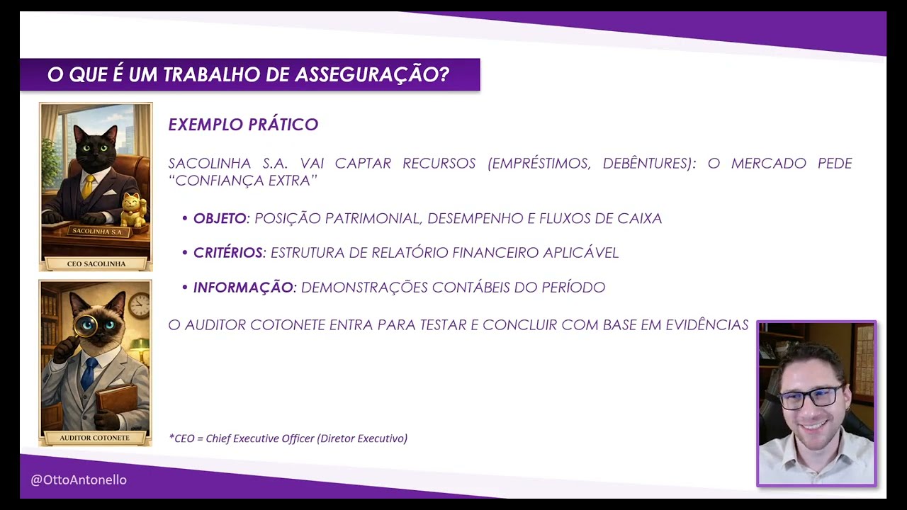 CURSO DE AUDITORIA - MATERIA DEFINITIVO: AULA 01 - ESTRUTURA CONCEITUAL P/ TRABALHOS DE ASSEGURAÇÃO