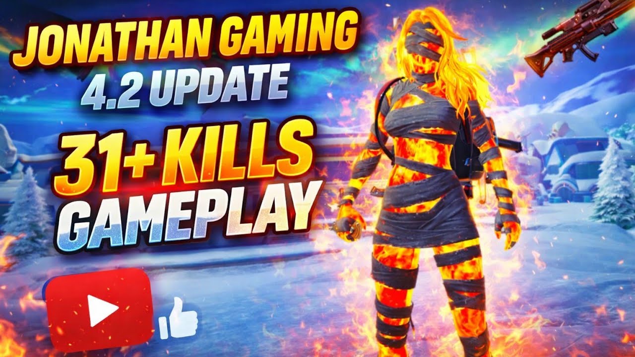 😱 JONATHAN GAMING 4.2 UPDATE GAMEPLAY 31+ KILLS 