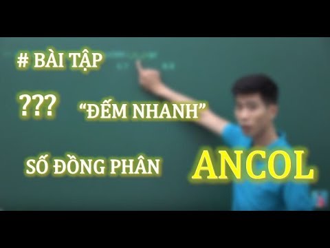 Video Bài tập đếm số đồng phân của ANCOL - Thầy Phạm Thắng - youtube