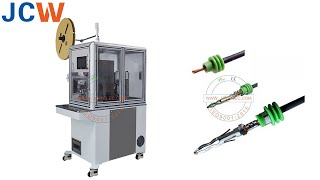 JCW-CST15 Automatic Wire Stripping, Silicone Seal Insertion and Terminal Crimping Machine