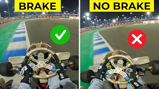 BRAKE vs NO BRAKE in Karting (experiment)
