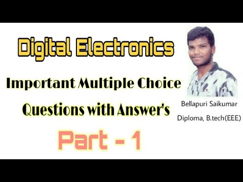 Digital Electronics Objective Questions with Answer's For TRANSCO SPDCL