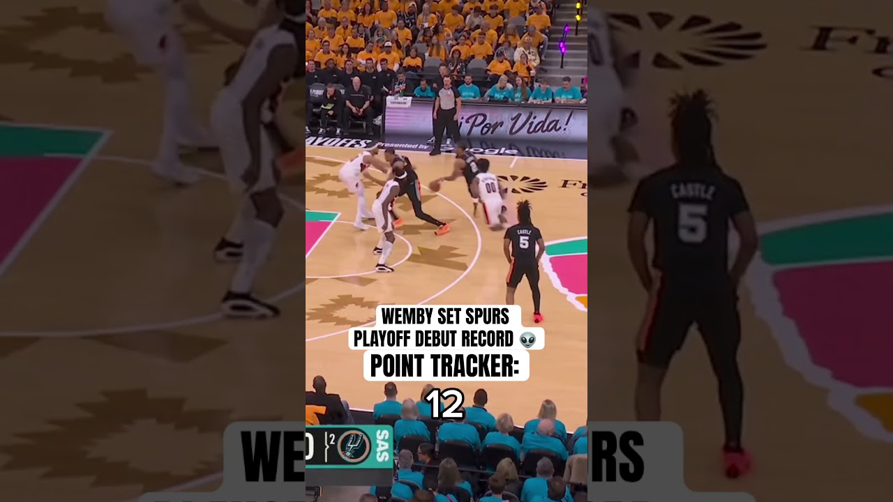 Wemby was amazing in his playoff debut 👽