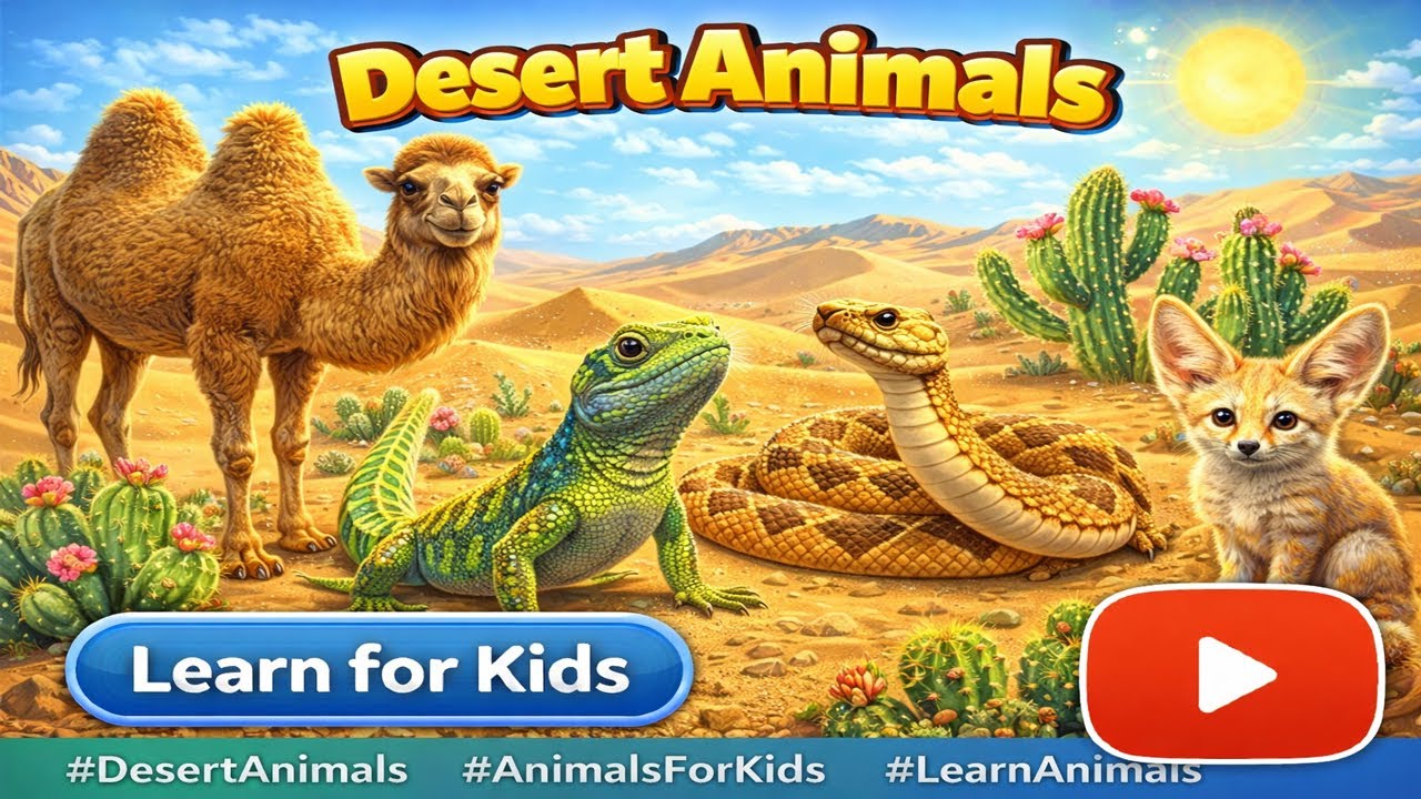 Animals That Live in the Desert 🌵 | Kids Learning - YouTube