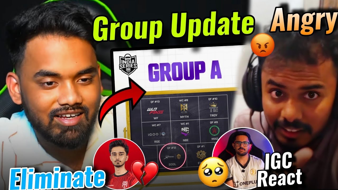 Manya React Godl New Semi Group 💛🇮🇳 • TR Out 💔Destro Retire 😓 ~ IGC React 💯 Amar Exposed Poaching 🚨😡