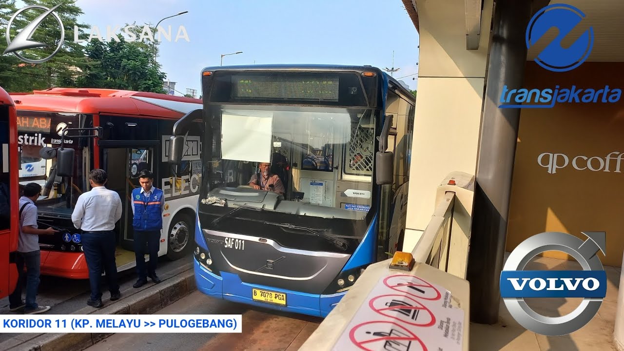 🔵[TRIP] TransJakarta Volvo B11R 6x2 Laksana Cityline 2 (SAF 011) (JATINEGARA - PULOGEBANG)