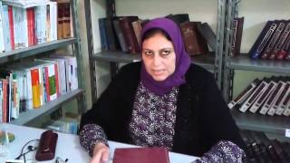 (حوار مع مديرة المكتبة) بمكتبة الدراسات العليا  بكلية التربية جامعة عين شمس