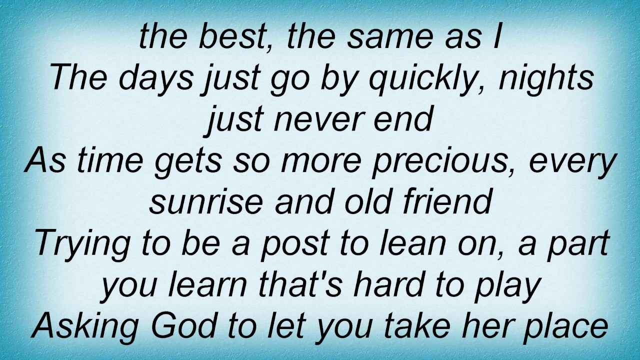 Alan jackson when i saw you leaving lyrics youtube