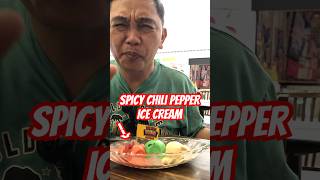 Dad tries Philippine’s Spiciest Ice Cream! He took it like a champ! #icecream #chilipepper  #shorts