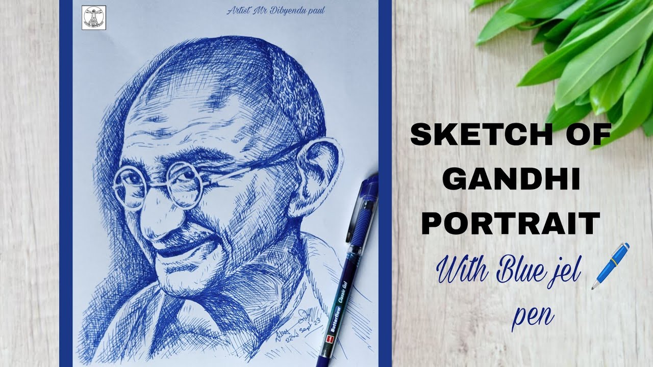 How to draw easy Mahatma gandhi Ji face pencil drawing for kids - YouTube |  Easy drawings, Easy charcoal drawings, Pencil photo