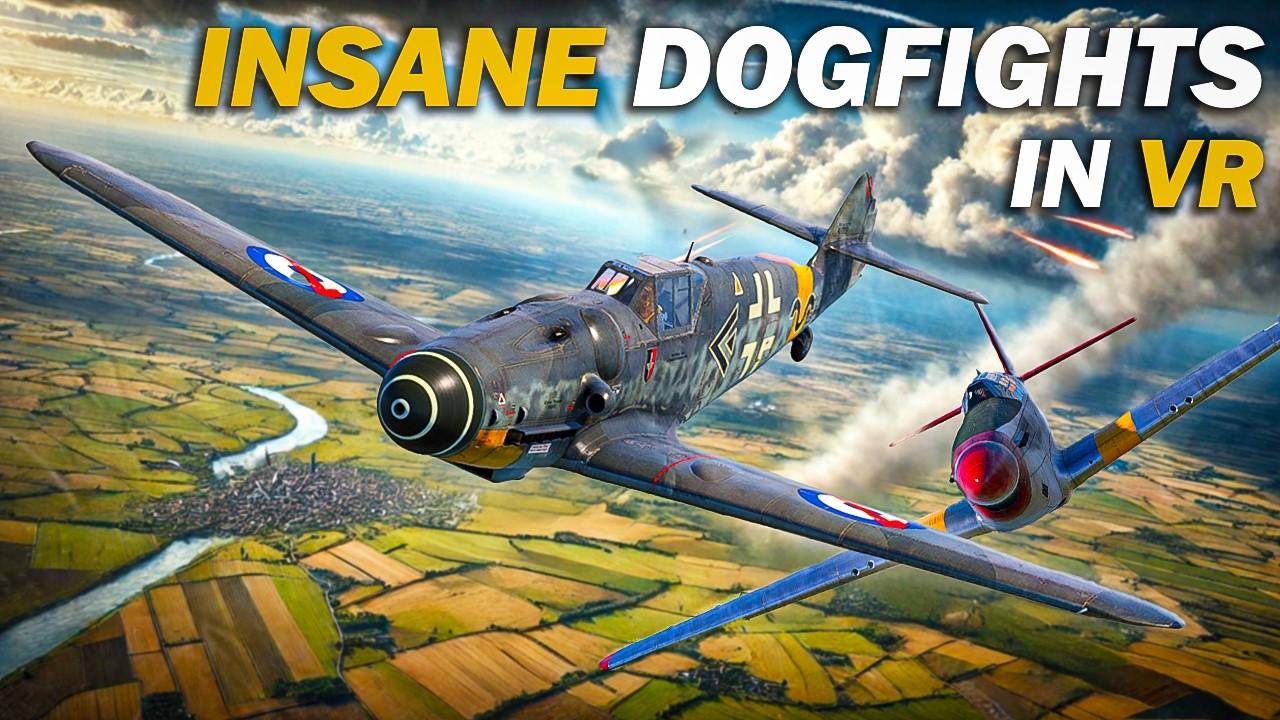 10 Minutes of INSANE VR DOGFIGHTS | War Thunder SIM VR - YouTube