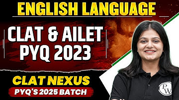 CLAT & AILET | English Language - PYQ 2023 | CLAT & AILET Previous Year Question Solved