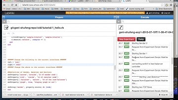 Design and Monitor OpenFlow Load Balancing using LabWiki