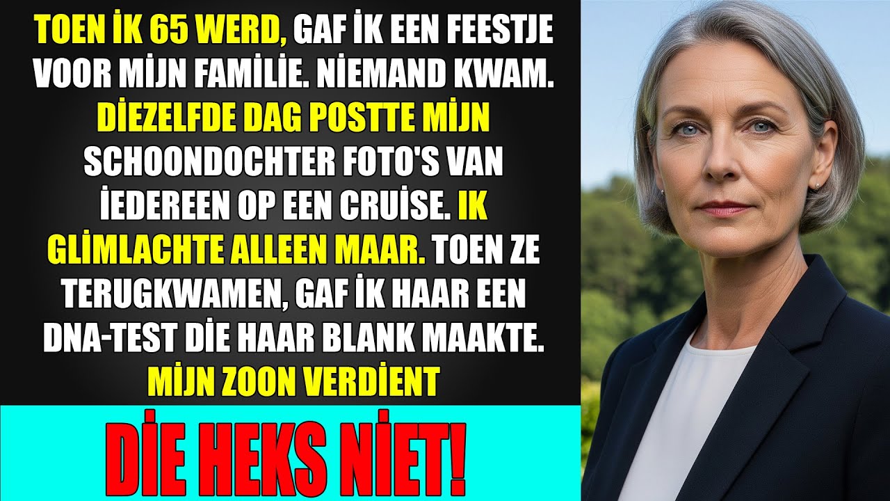 Toen ik 65 werd, gaf ik een feest voor de familie. Niemand kwam. Diezelfde dag kwam mijn