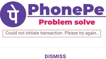Could not initiate transaction please try again in phonepe