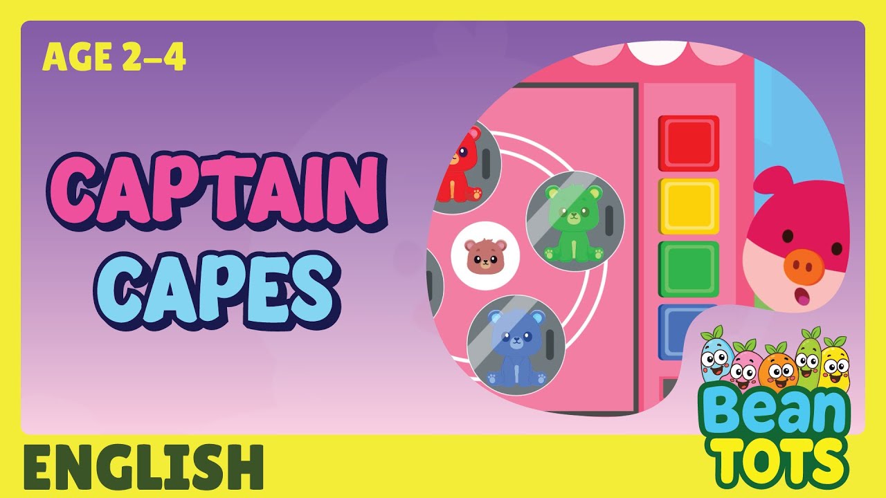 🖍️ Which Teddy Bear Should I Pick? 🧸 Learn Colours with Captain Capes 🎡