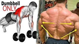 How To Build Your Back Workout -  فجر عضلة الظهر فقط بالدمبل 7 تمارين رائعة كمال الاجسام