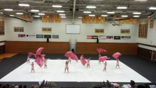 Natalie's Winter Guard performance perfomance, Kickapoo, 2017, 7th grade