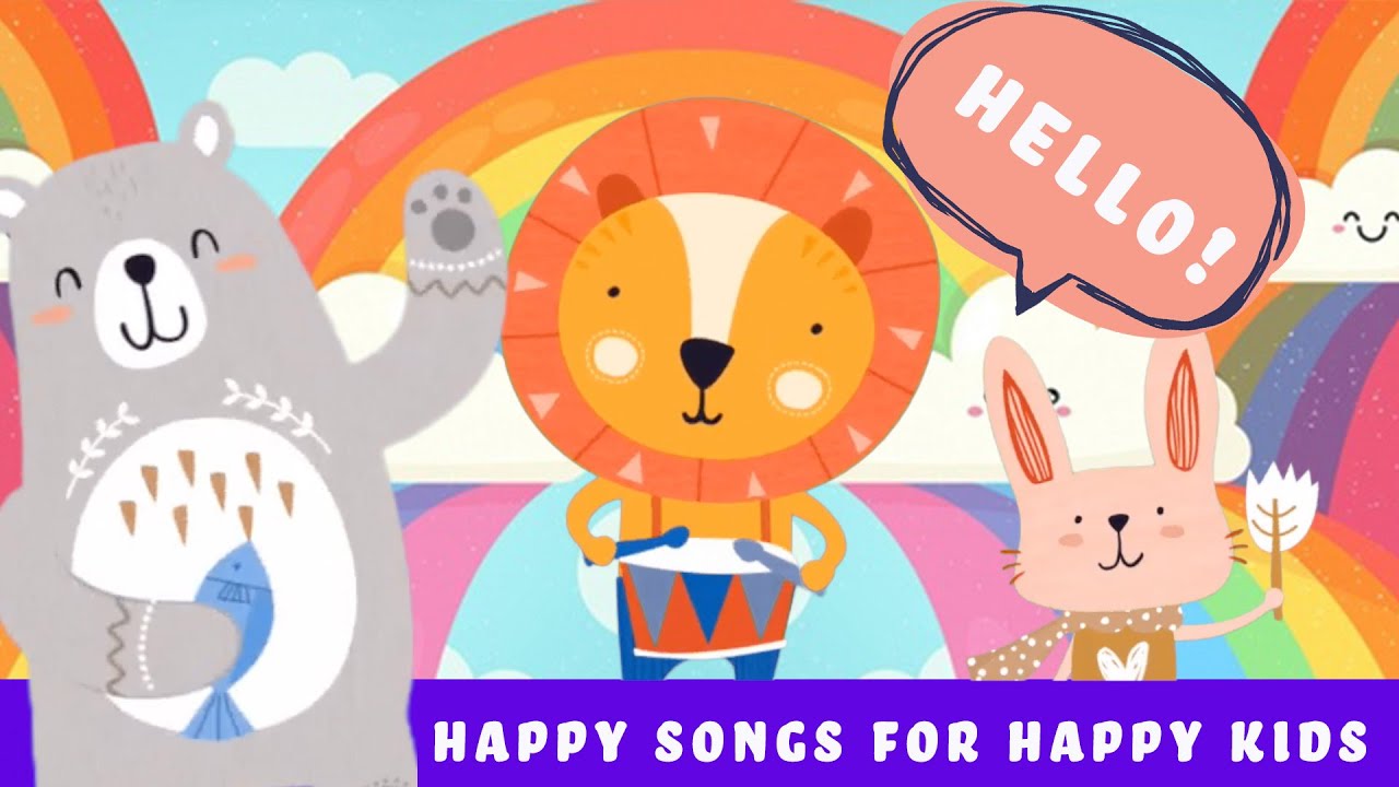 Hello! Song for Kids🌈🎶 | SUPER SIMPLE SONGS for little kids | Loom KIDS ...